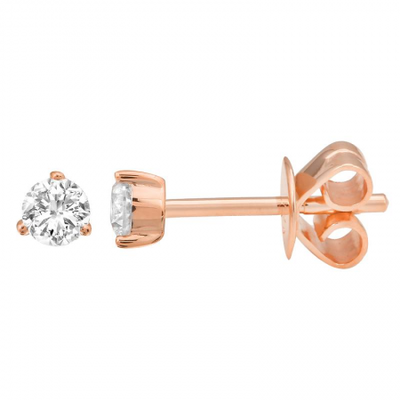 3 Prong Diamond Studs