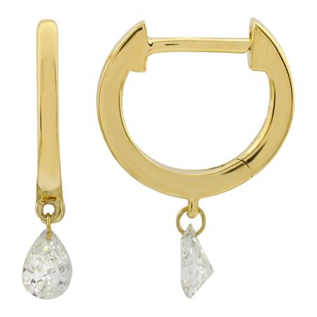 Drilled Pear Huggies