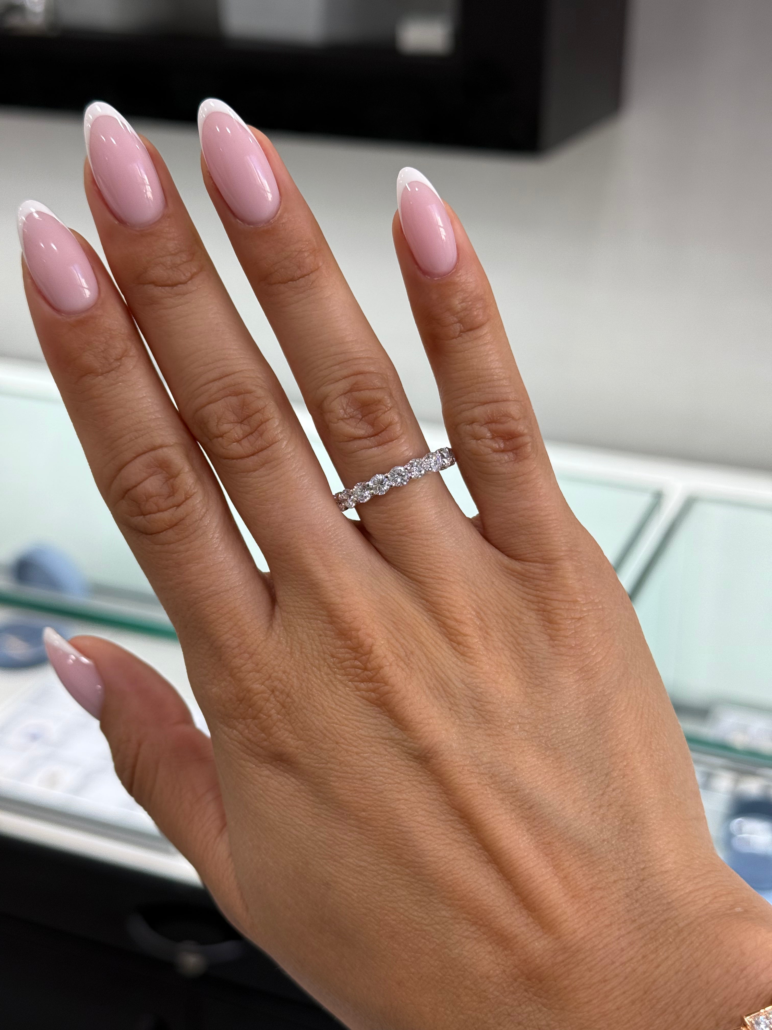 Medium Round Diamond Eternity Band