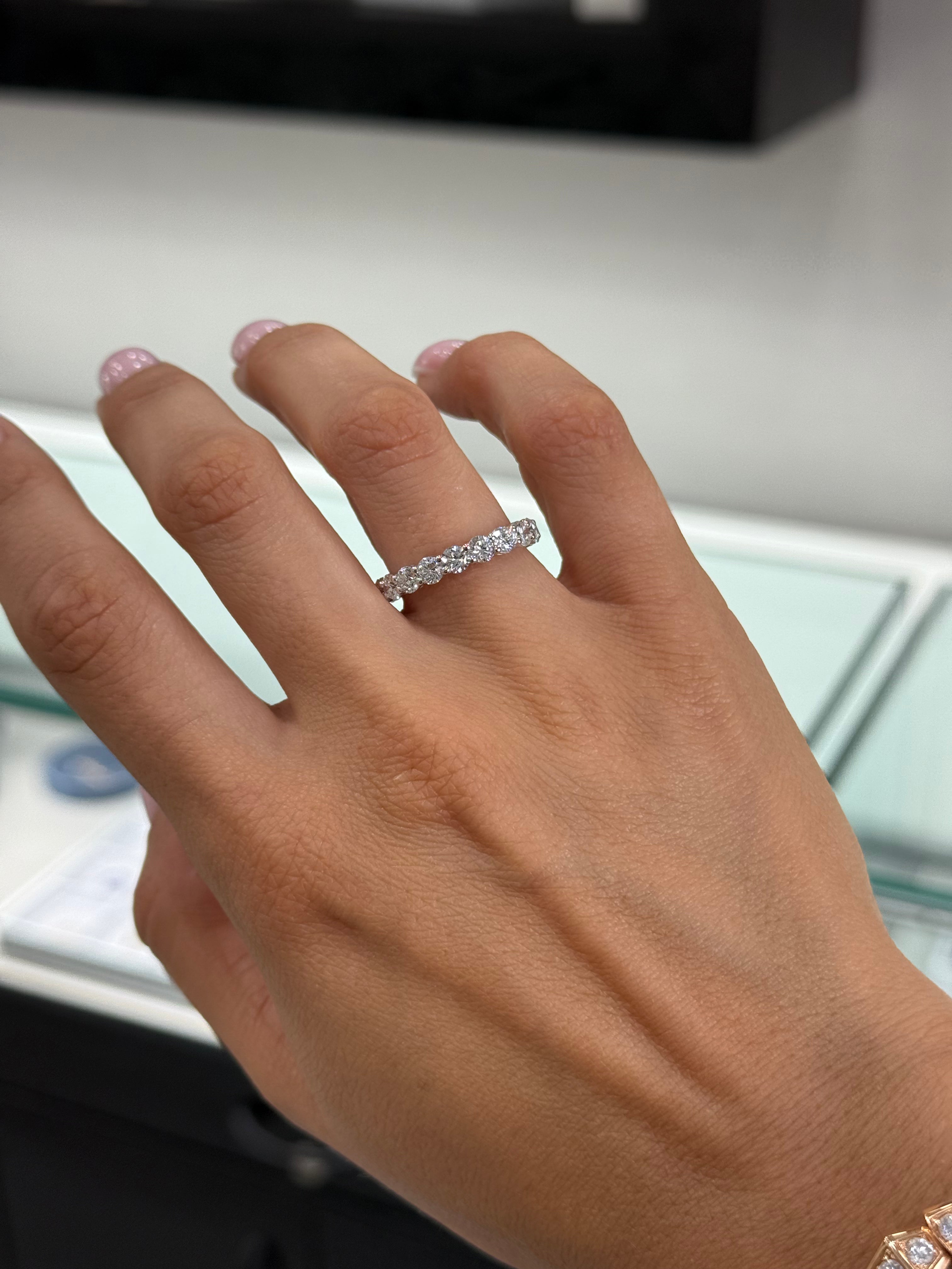 Medium Round Diamond Eternity Band