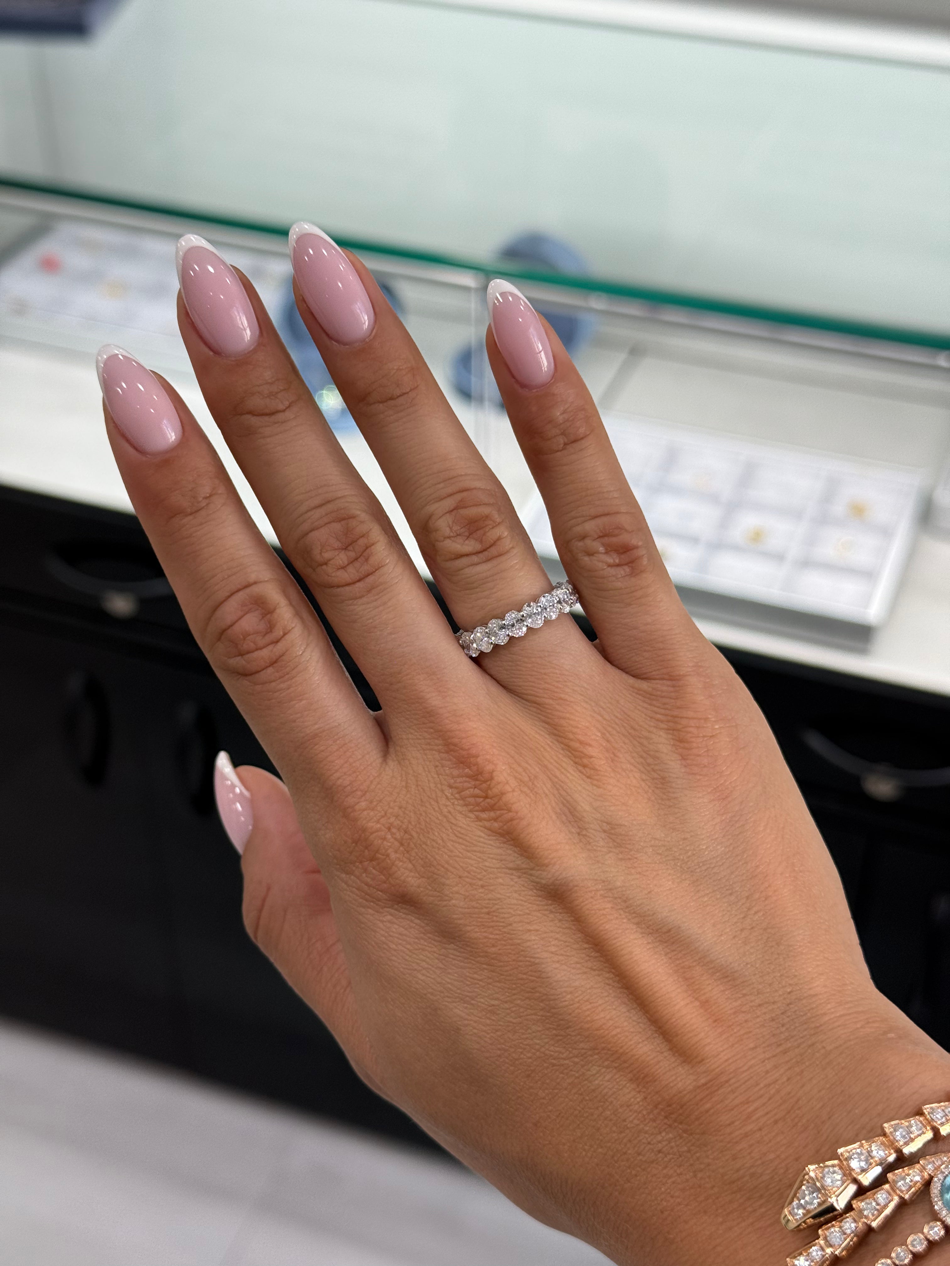 Medium Oval Diamond Eternity Band