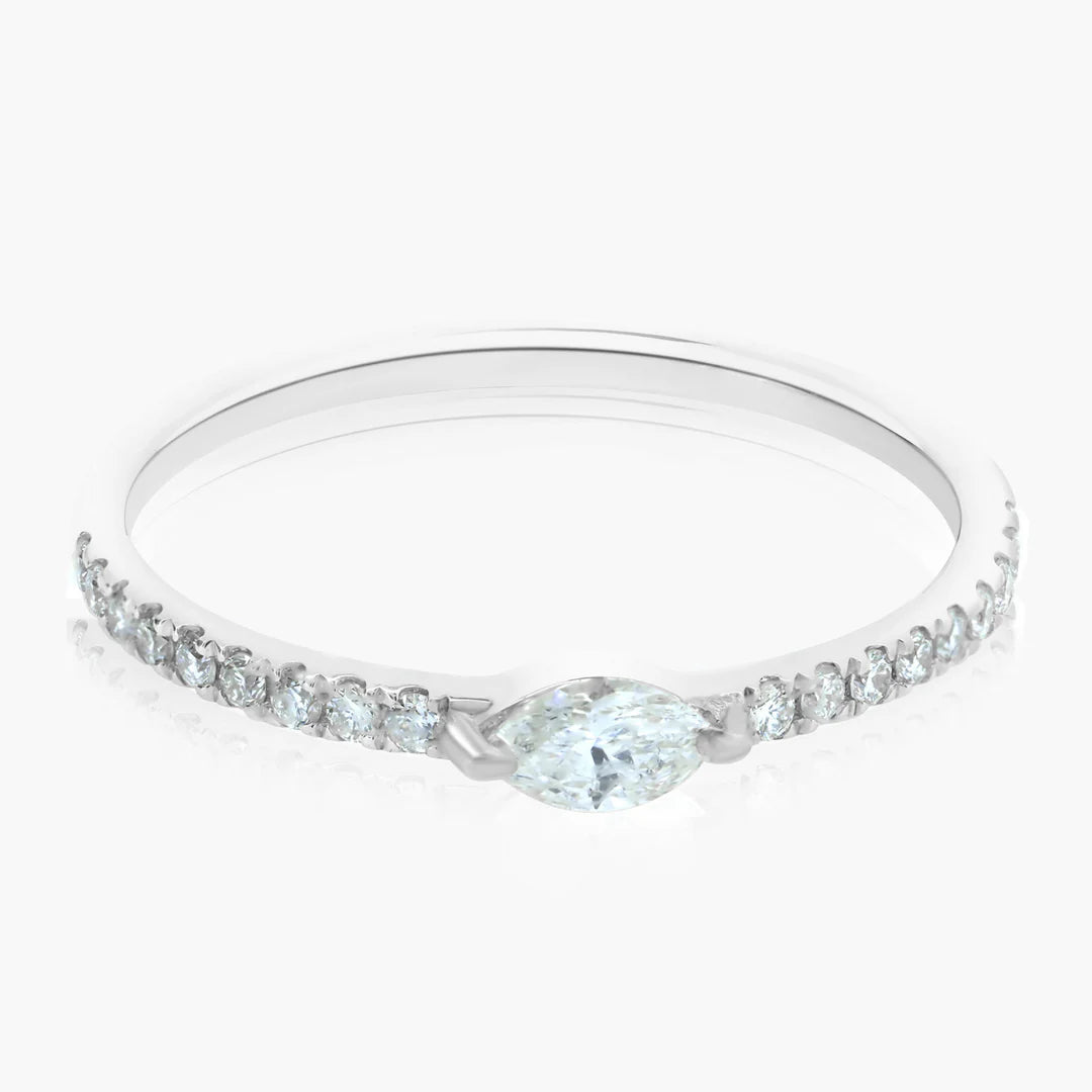Fancy Cut + Pavé Band Ring