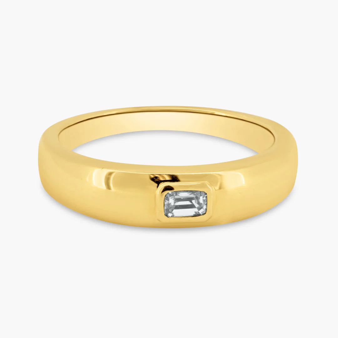 Chunky Fancy Cut Dome Ring