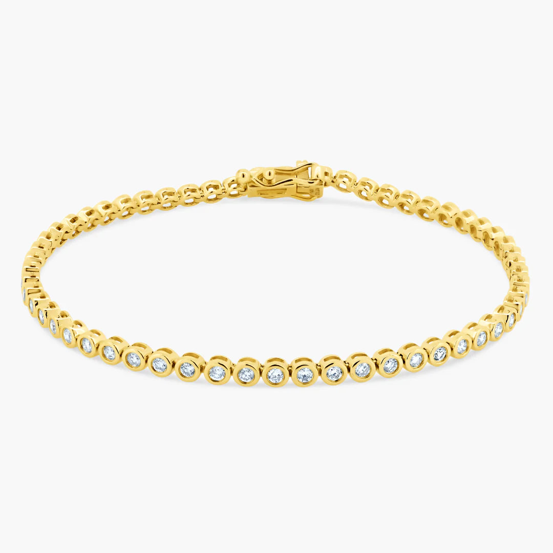 Mini Bezeled Tennis Bracelet