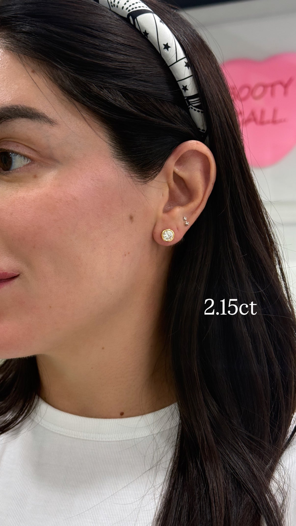 Bezeled Lab Diamond Studs
