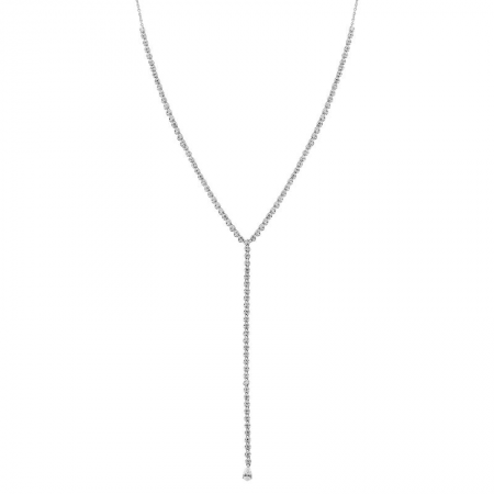 Cupcake Tennis Lariat + Pear Diamond