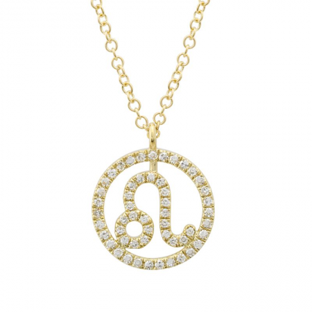 Round Horoscope Neckace