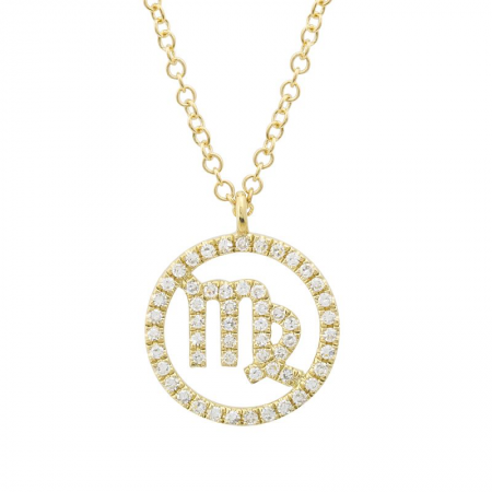 Round Horoscope Neckace