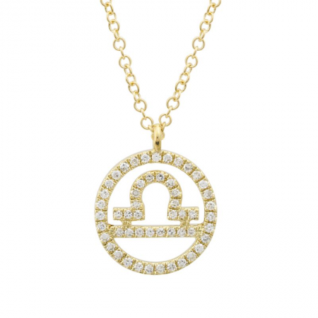 Round Horoscope Neckace