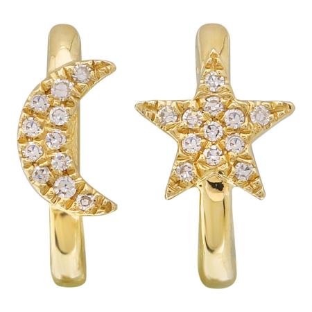 Star + Moon on Huggie