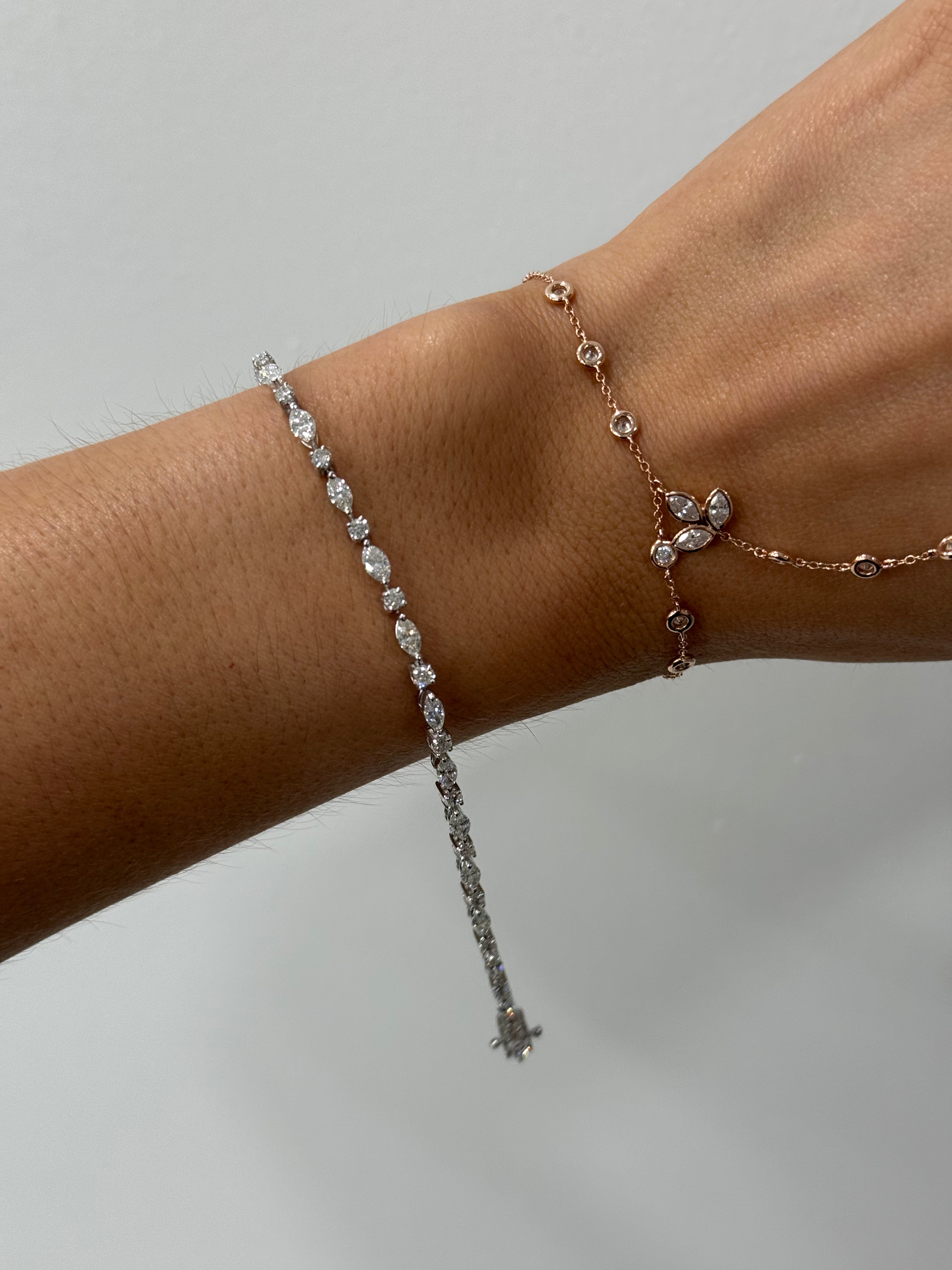 Marquise + Round Tennis Bracelet