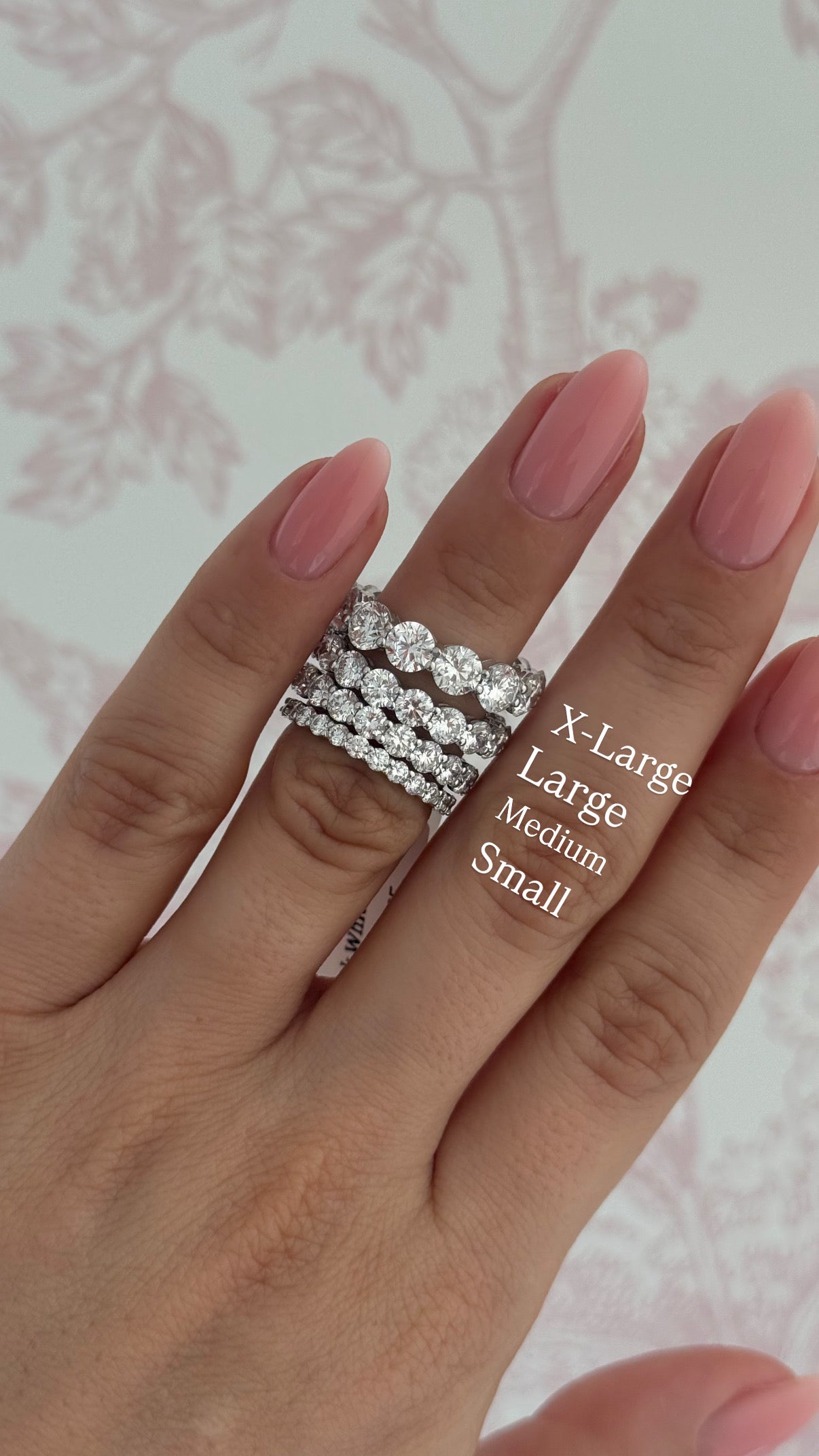 Large Round Diamond Eternity Band