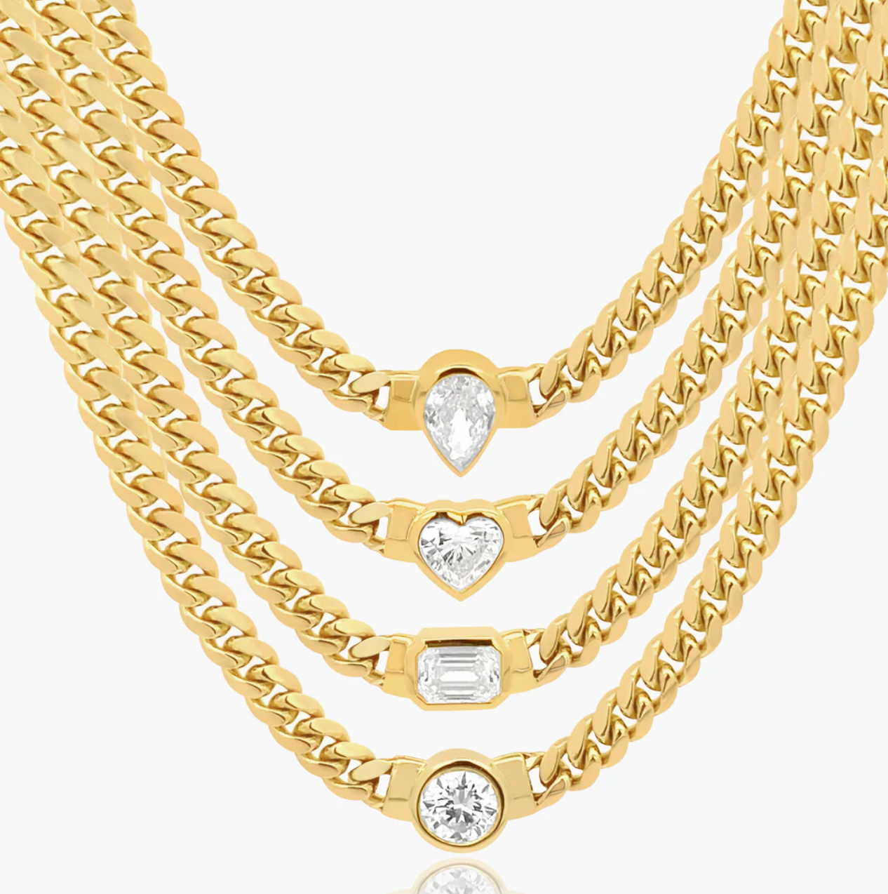 Cuban Link + Diamond Bezel