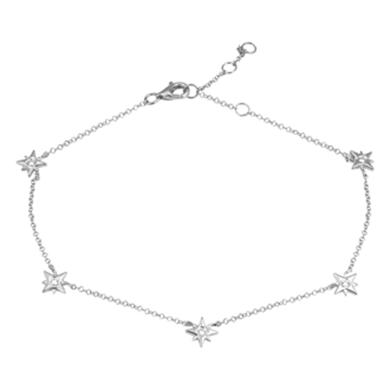 5 Stationed Starburst Anklet