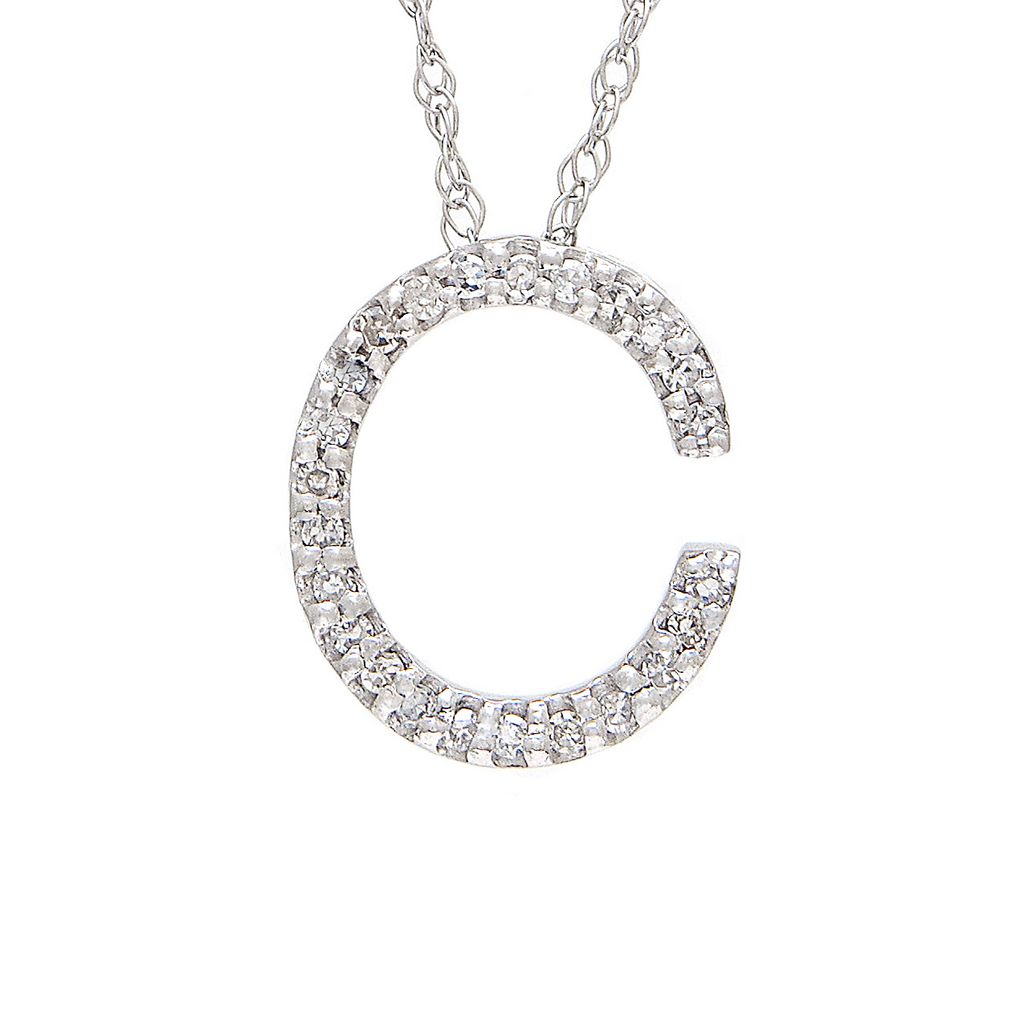 Diamond Initial Necklace