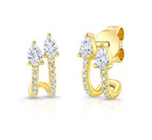 Double Diamond Pear Huggies