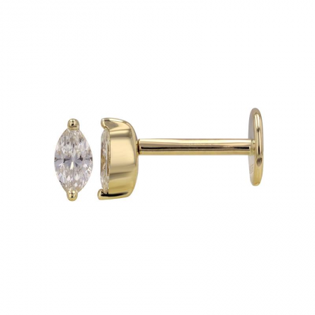 Micro Marquise Flat Back