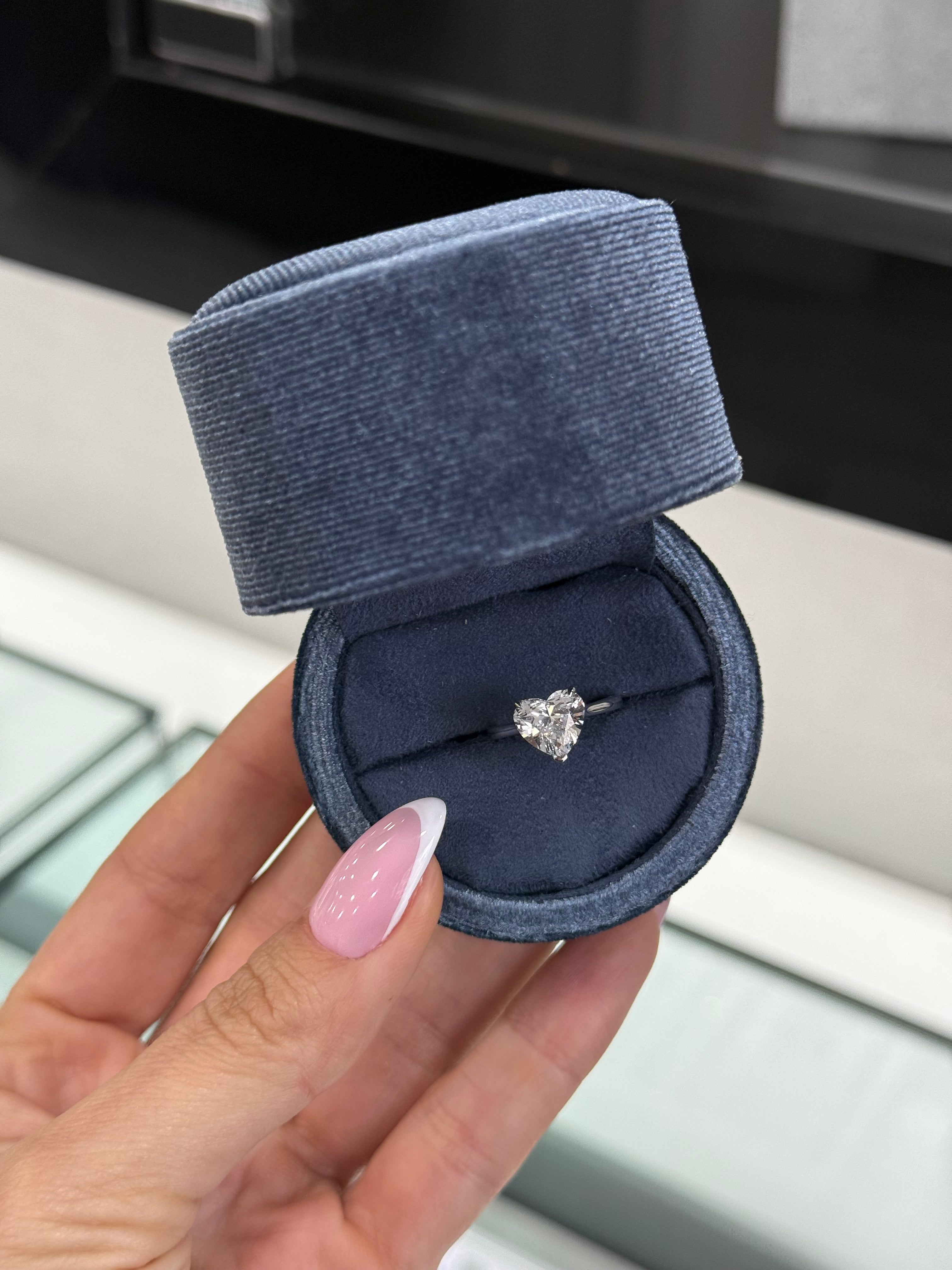 Lab Diamond Heart Ring