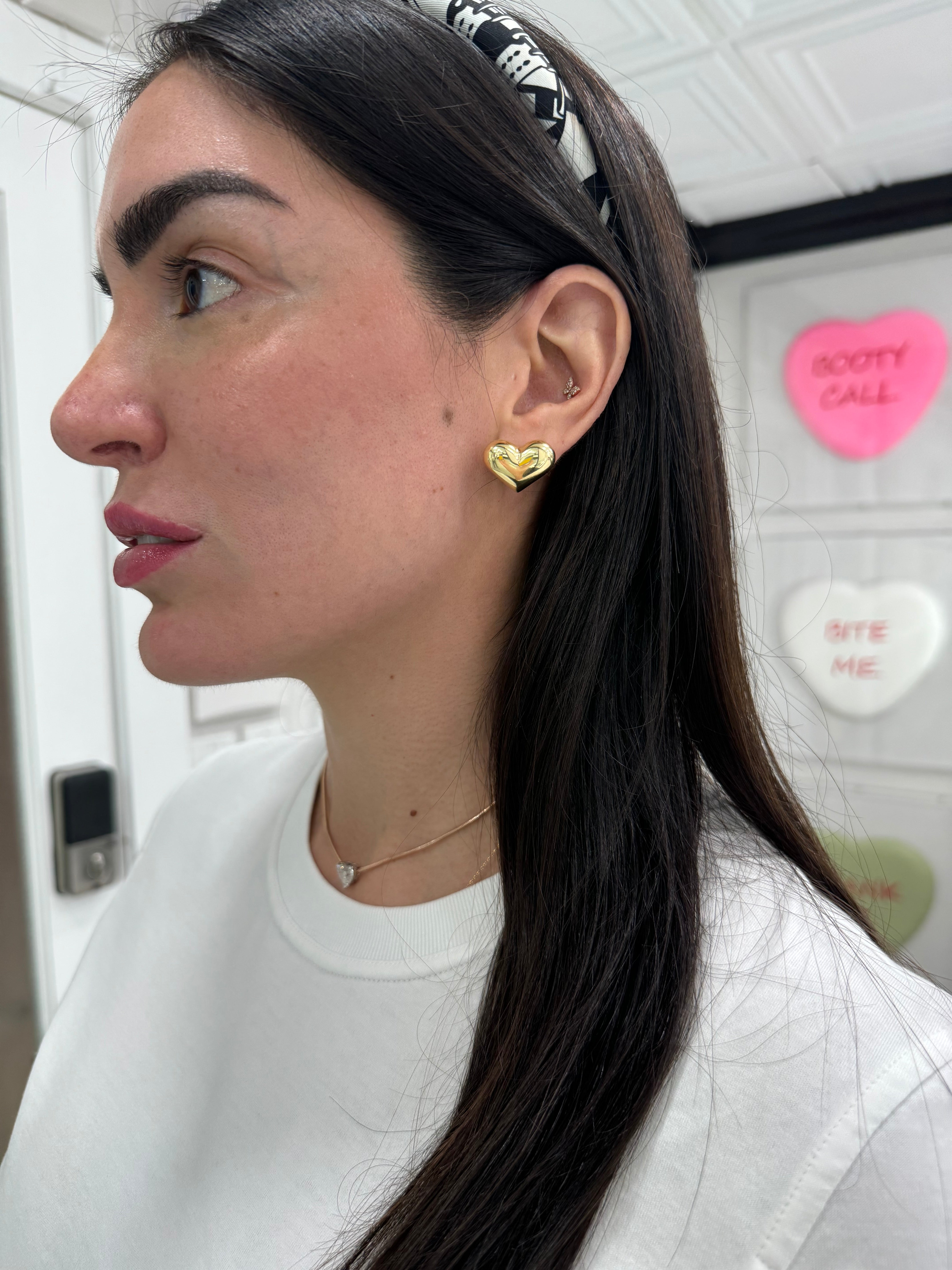 Puffy Heart  Earrings