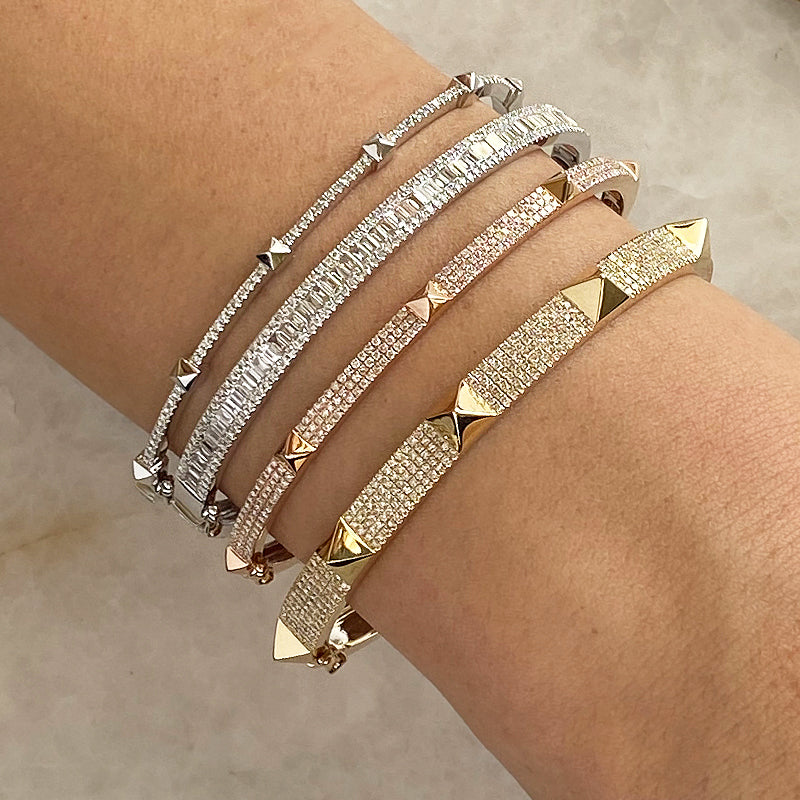 Baguette Filled Bangle