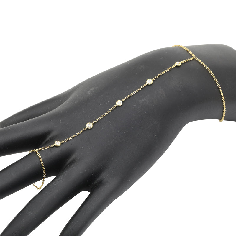 5 Diamond Bezel Hand Chain