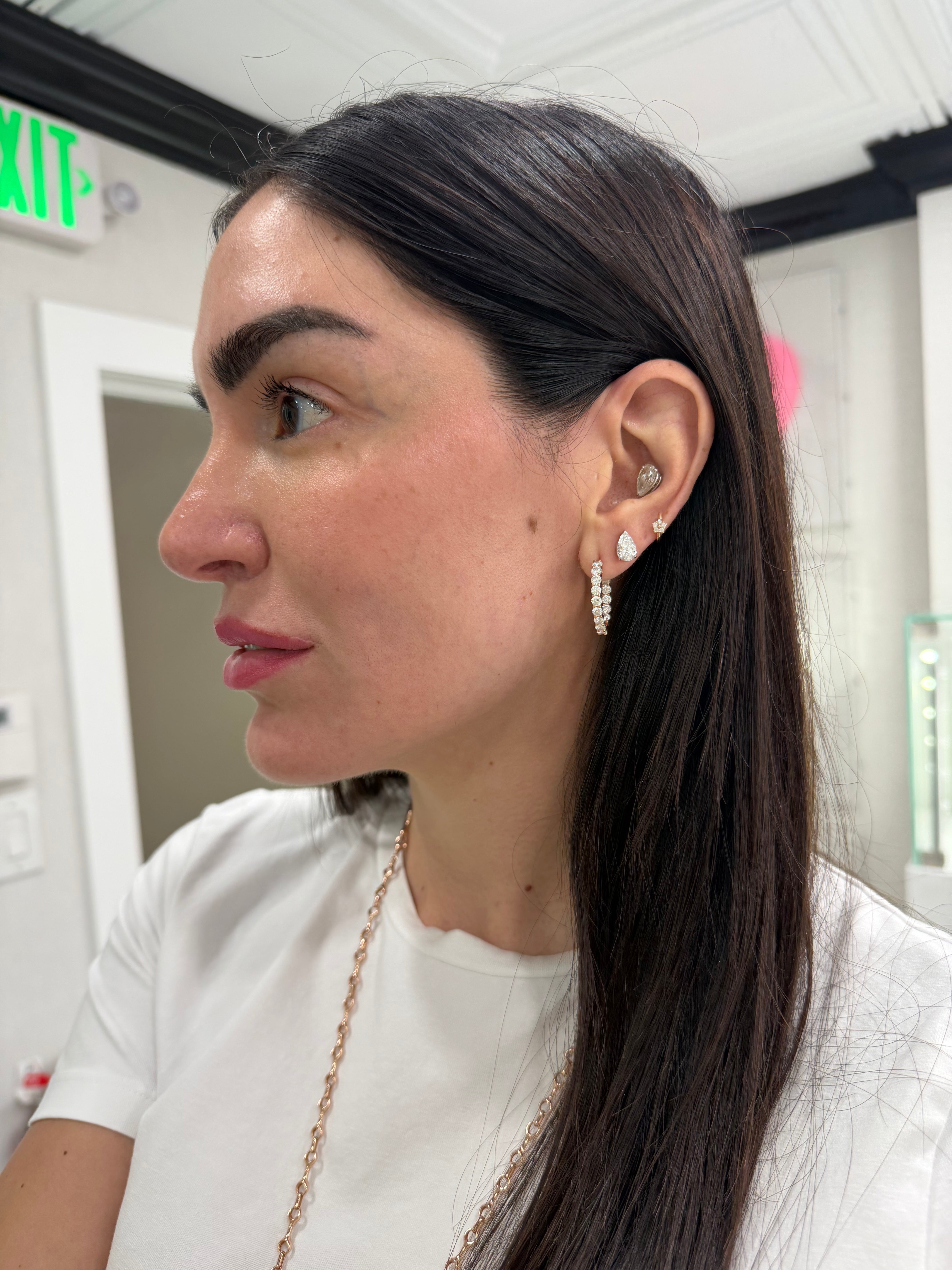 2ct Pear Studs