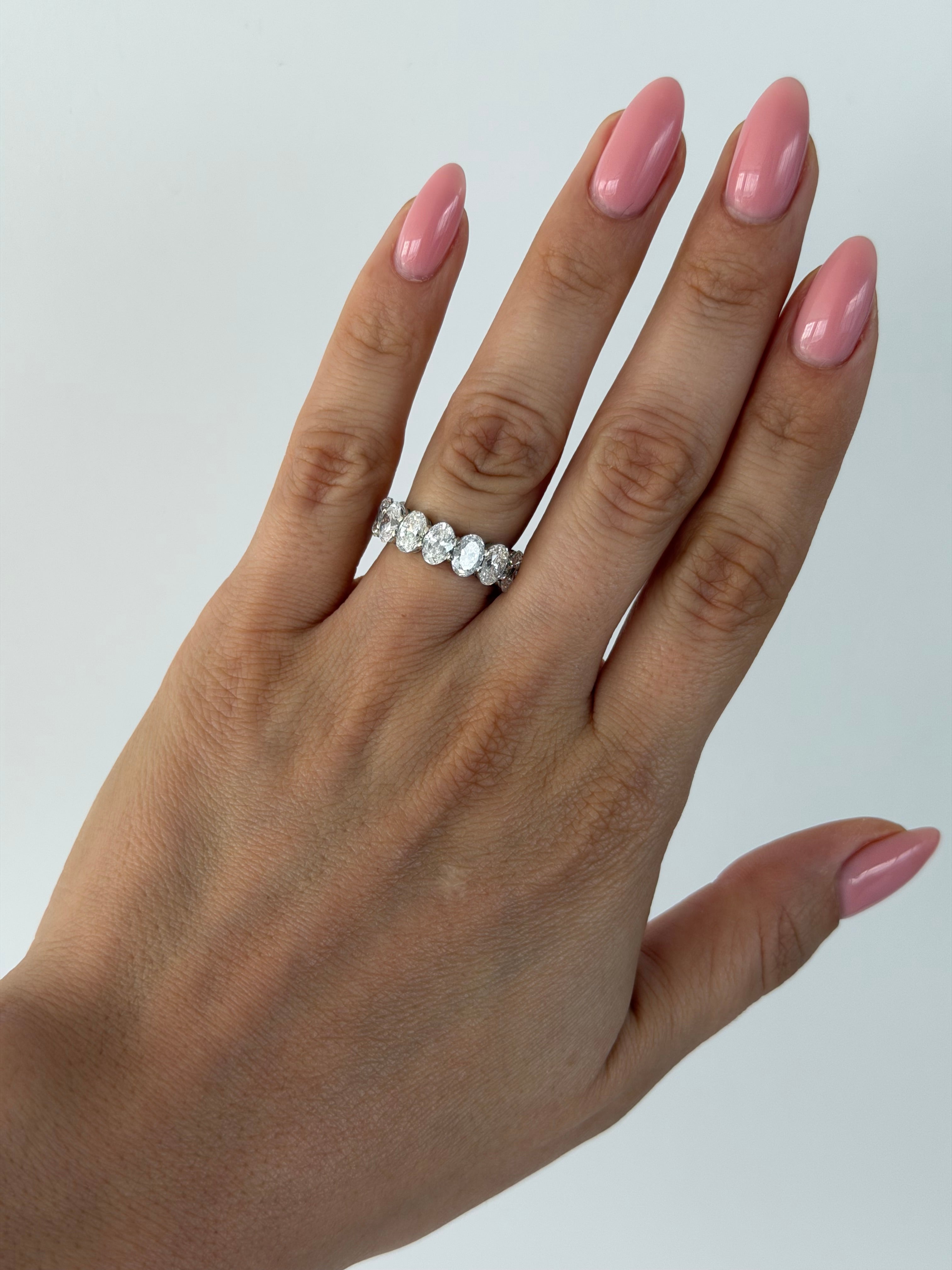 XL Oval Diamond Eternity Band