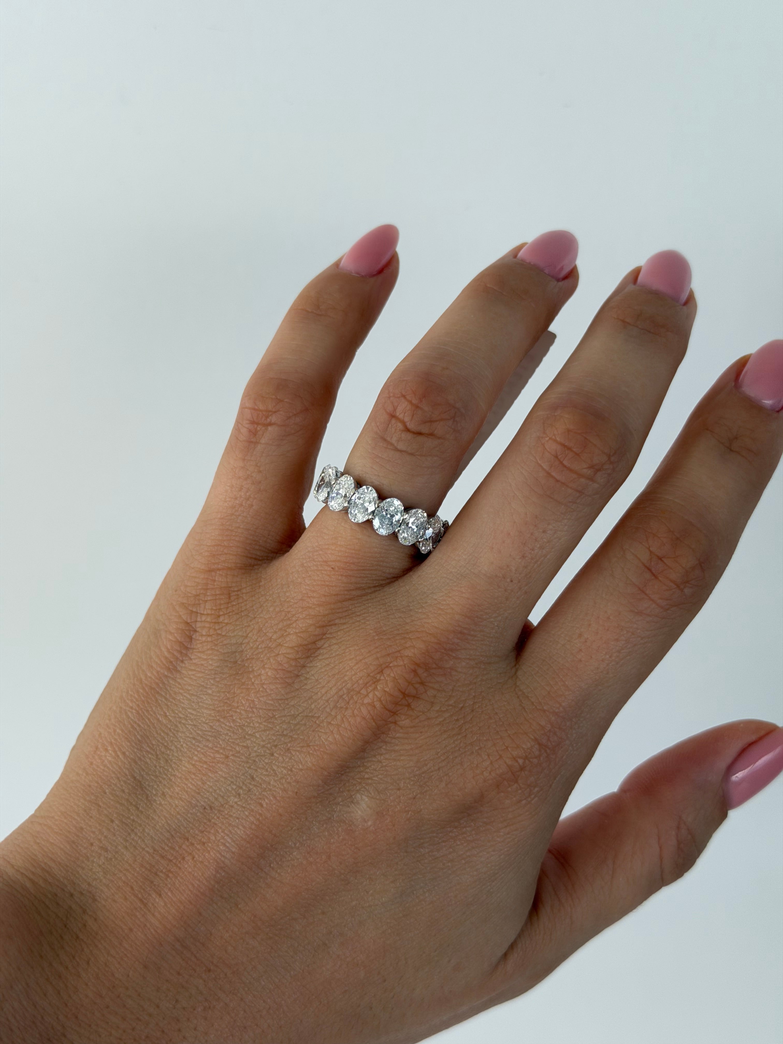 XL Oval Diamond Eternity Band