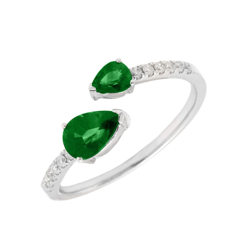 Double Pear Wrap Ring
