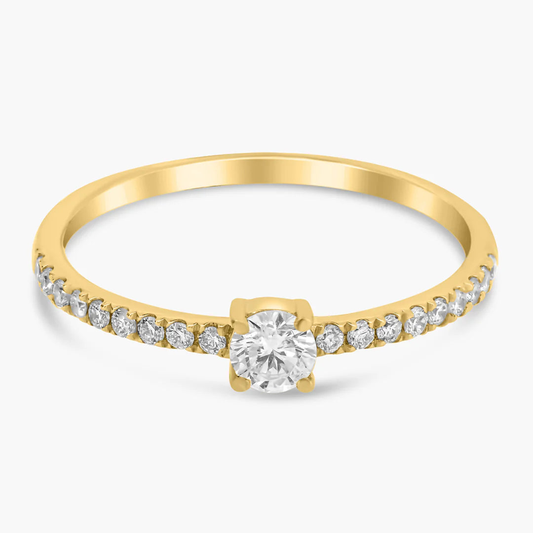 Fancy Cut + Pavé Band Ring