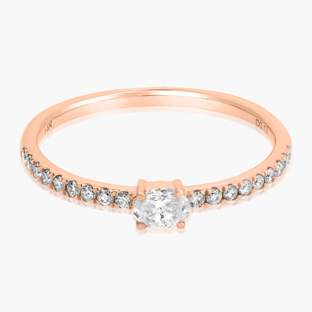 Fancy Cut + Pavé Band Ring