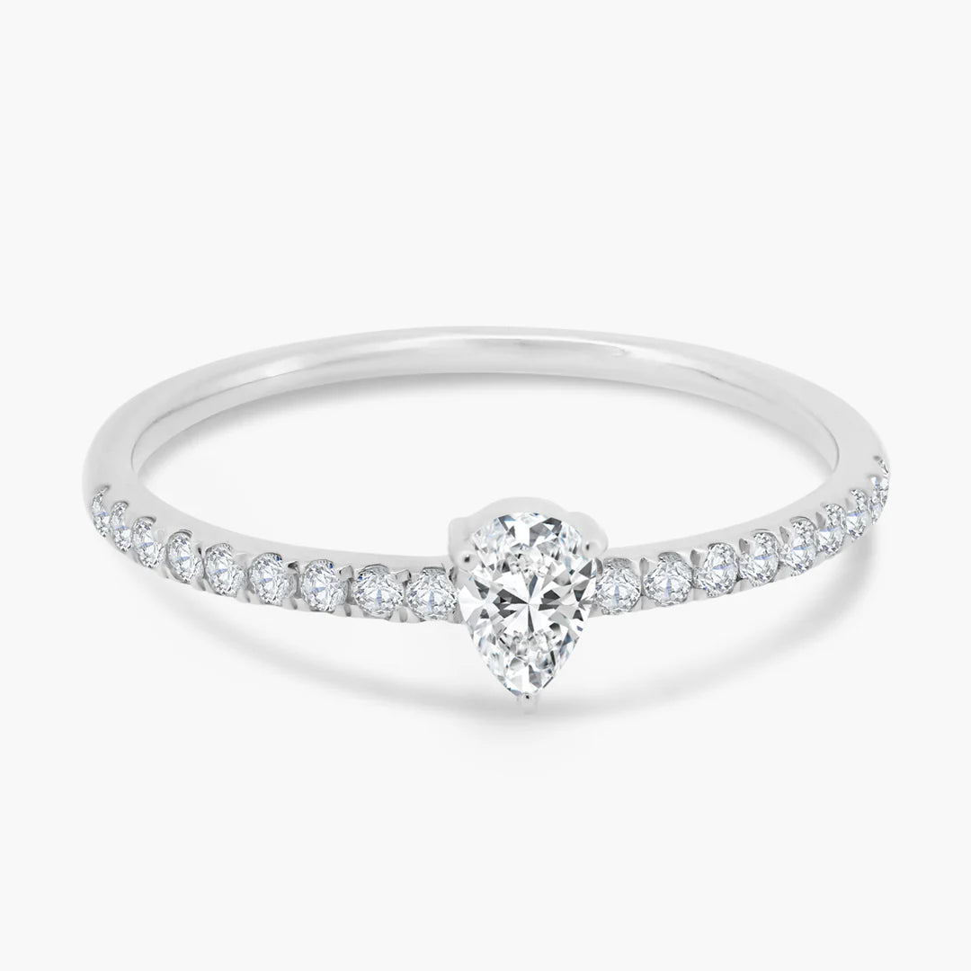 Fancy Cut + Pavé Band Ring