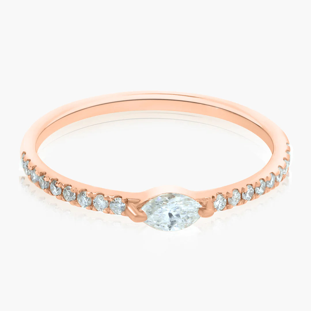 Fancy Cut + Pavé Band Ring