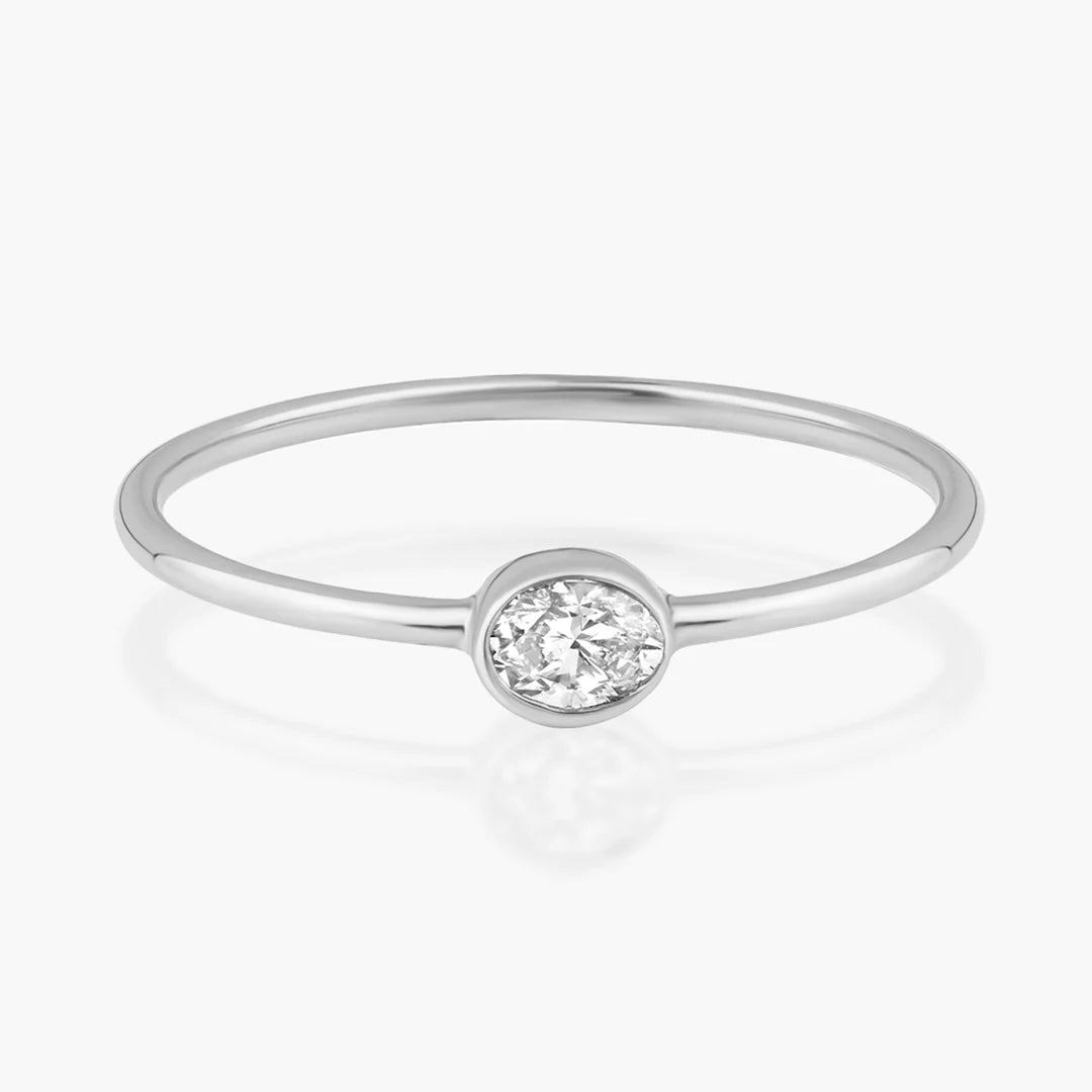 Fancy Cut Diamond Wire Ring
