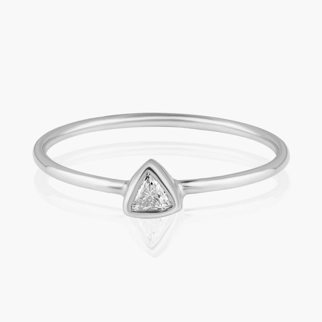 Fancy Cut Diamond Wire Ring
