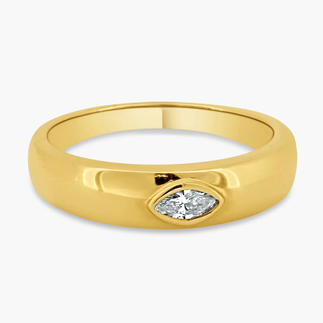 Chunky Fancy Cut Dome Ring