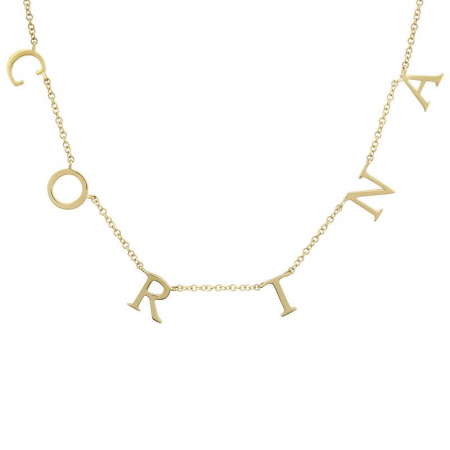 All Gold 6mm Name Necklace