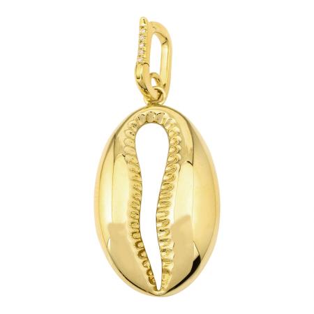 Cowry Shell Charm on Enhancer Clasp