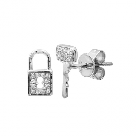 Lock + Key Studs