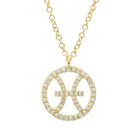 Round Horoscope Neckace