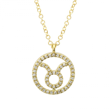 Round Horoscope Neckace