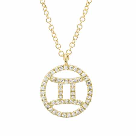 Round Horoscope Neckace