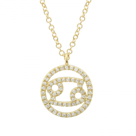 Round Horoscope Neckace