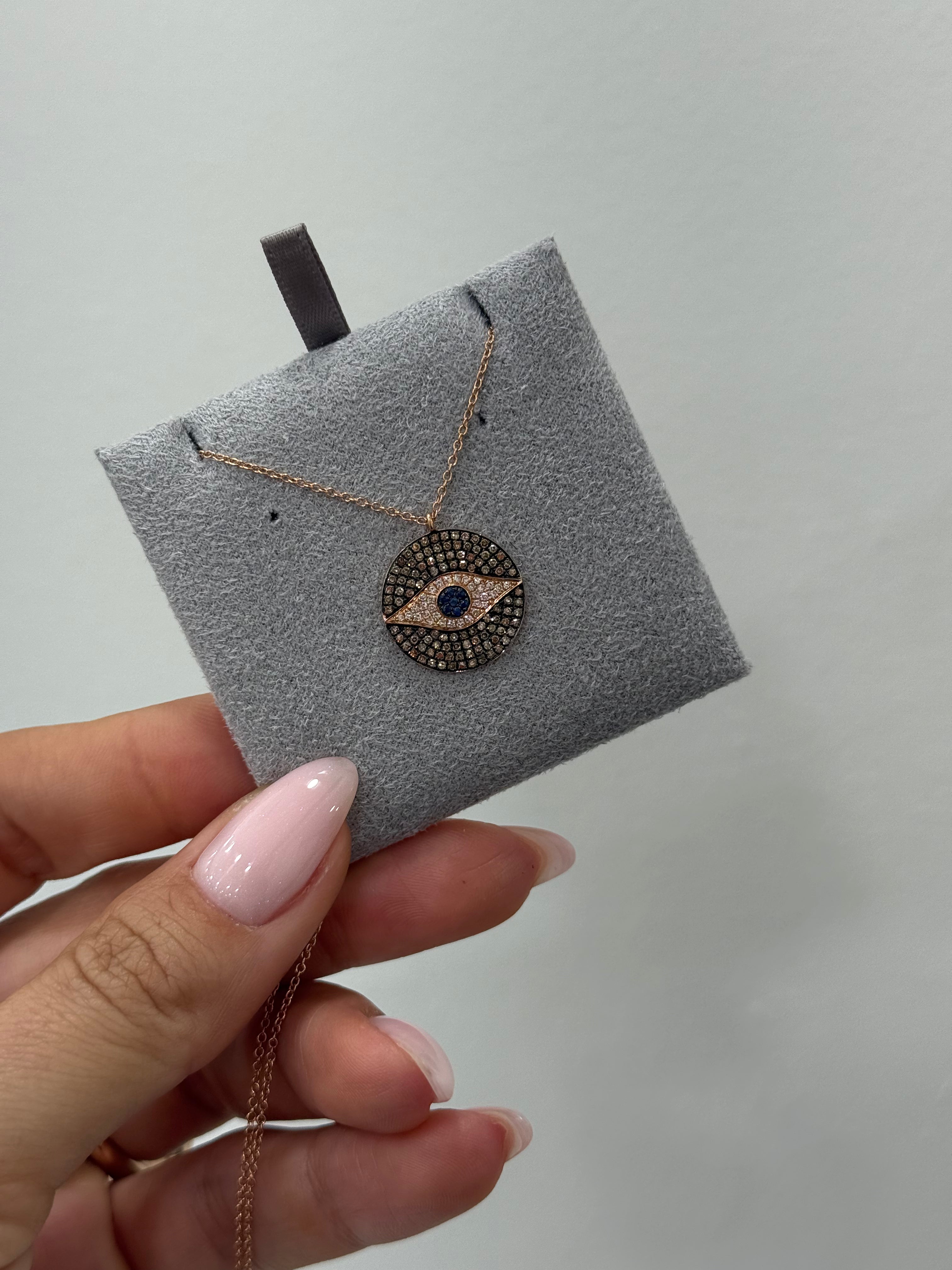 Evil Eye Medallion Necklace