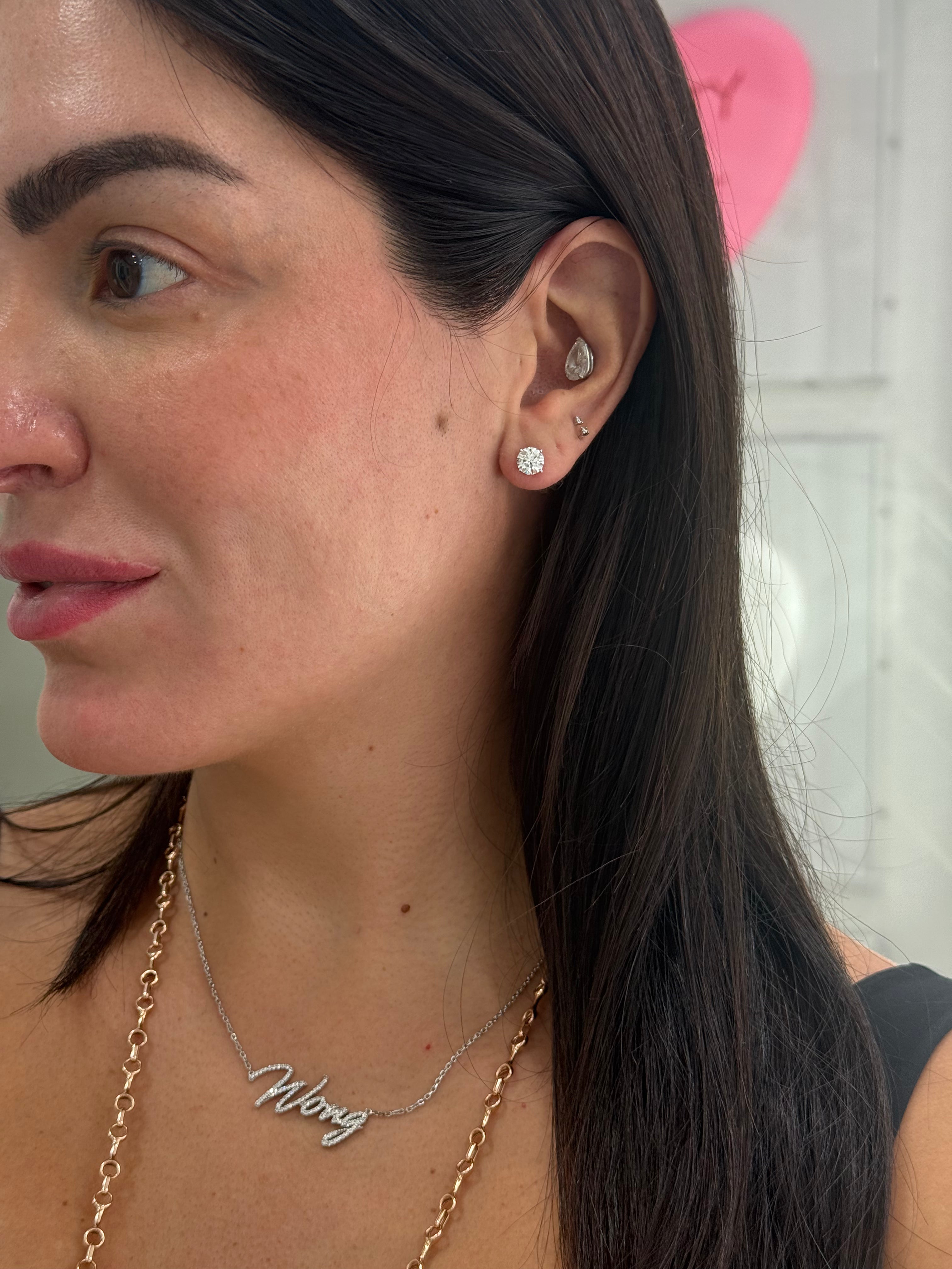 2ct Lab Diamond Studs