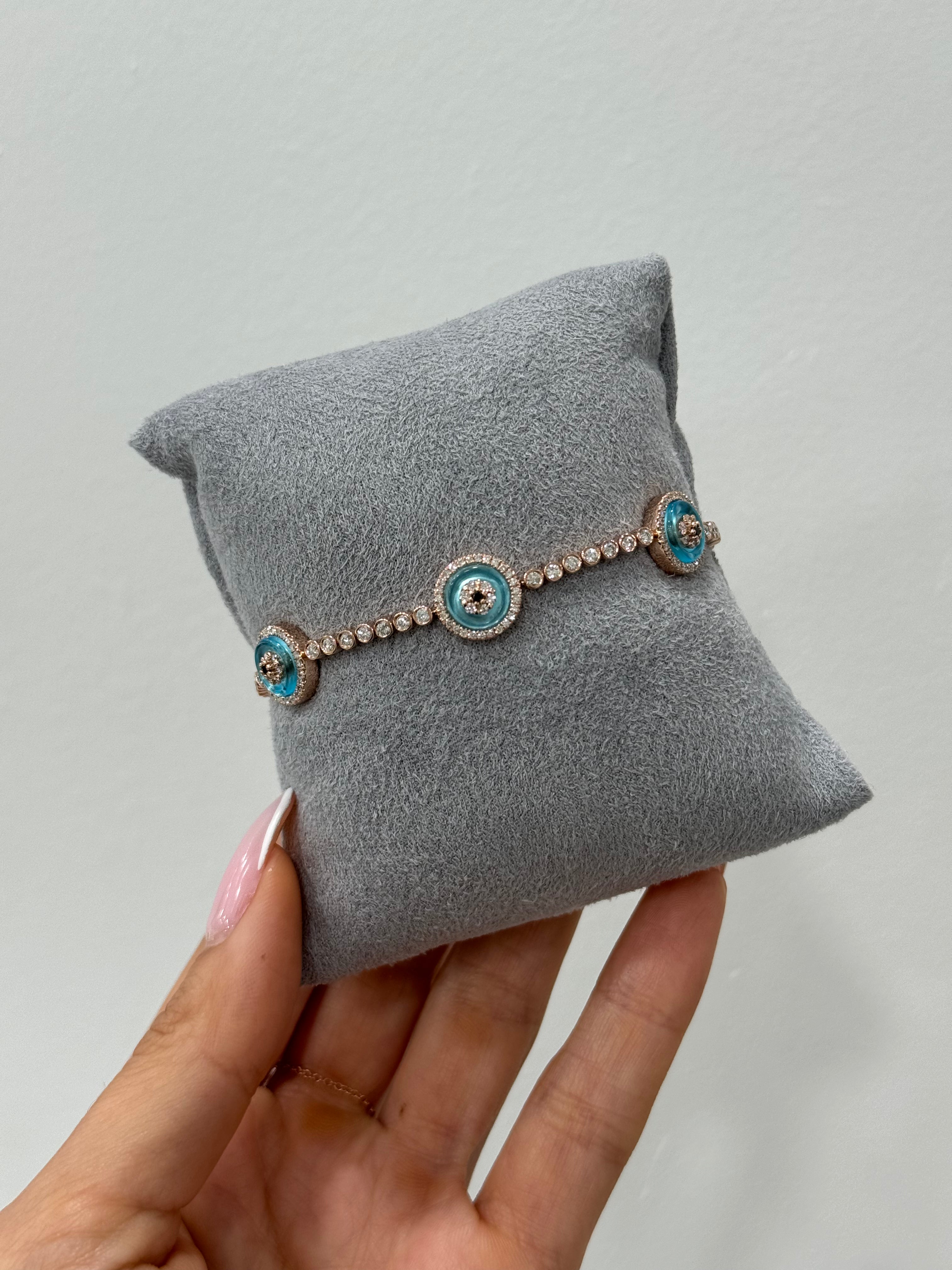 5 Evil Eye + Tennis Bracelet
