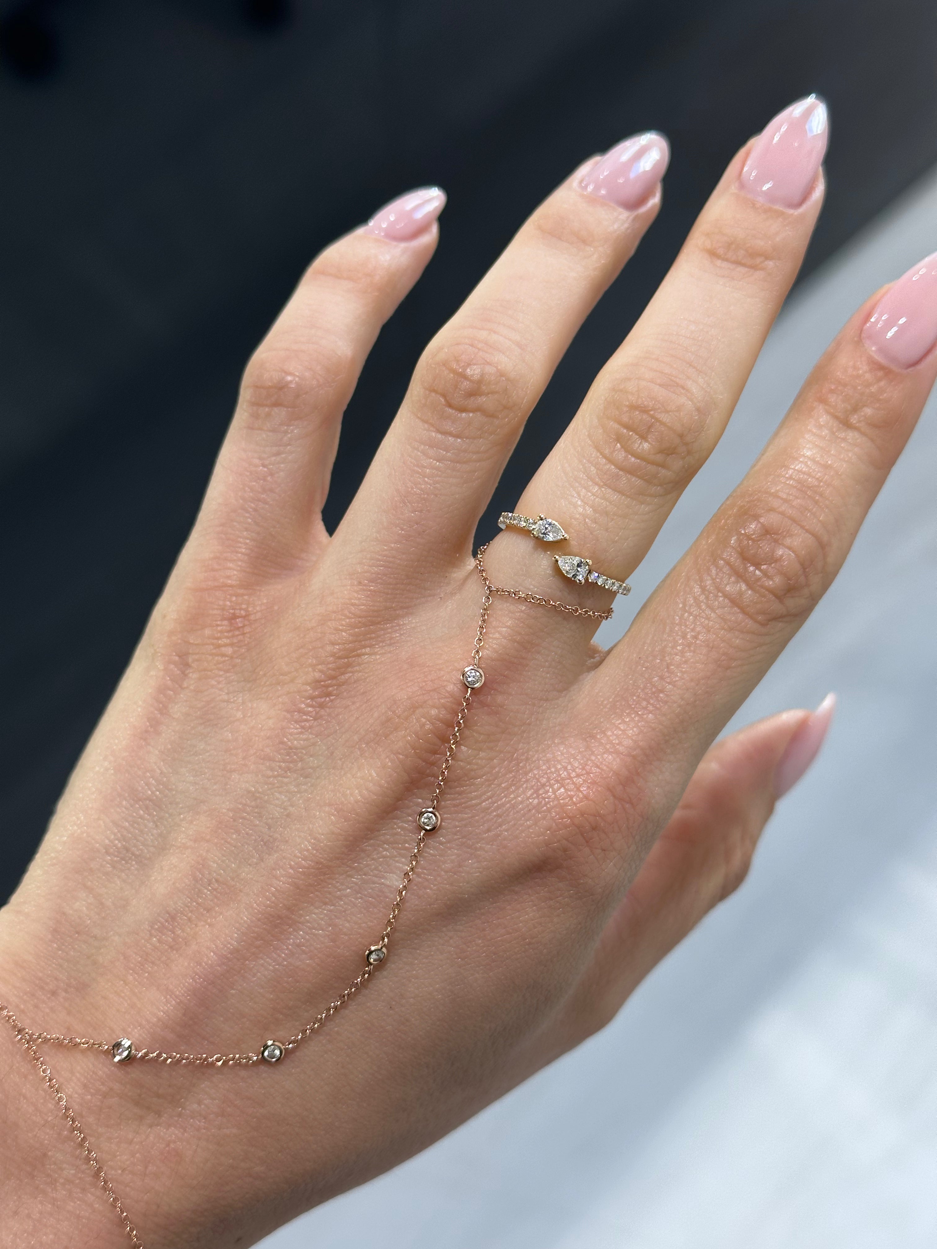 Double Pear Wrap Ring