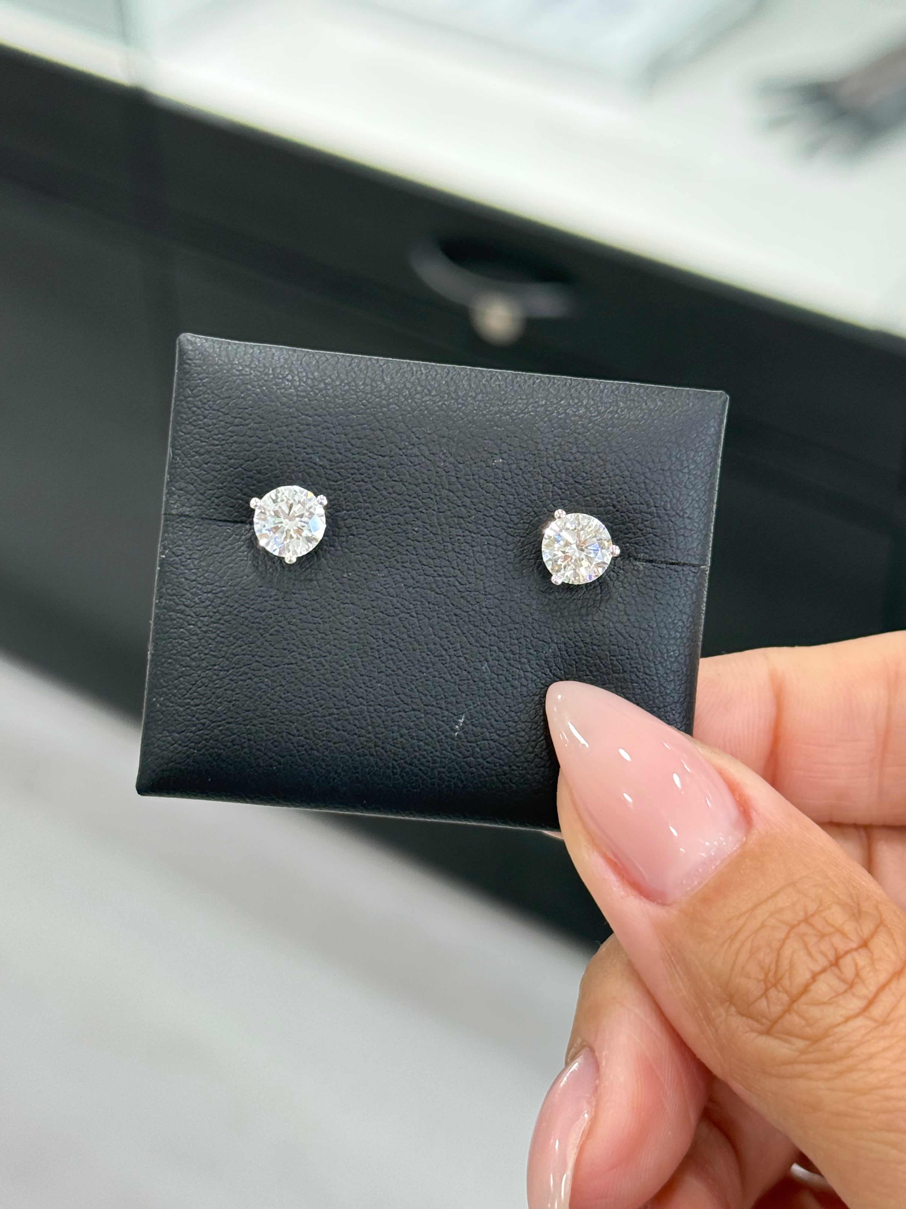 2ct Lab Diamond Studs