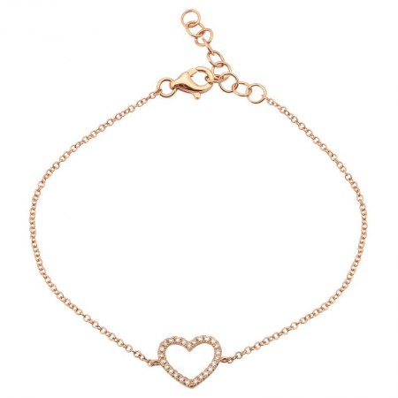 Mini Heart Outline Bracelet