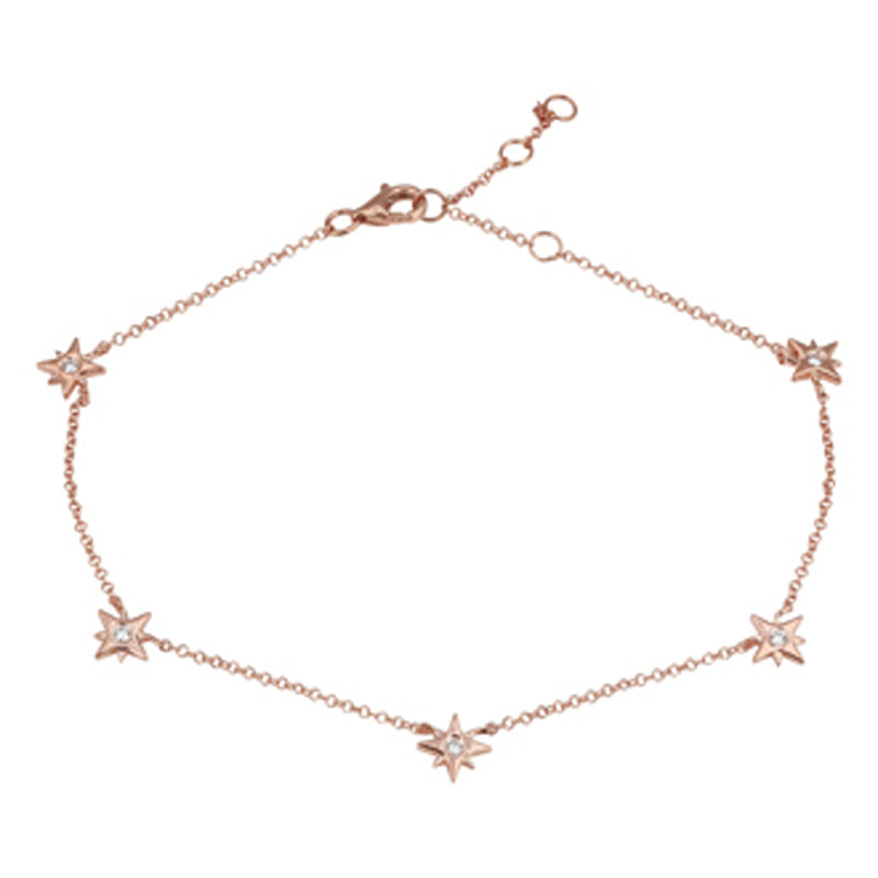 5 Stationed Starburst Anklet